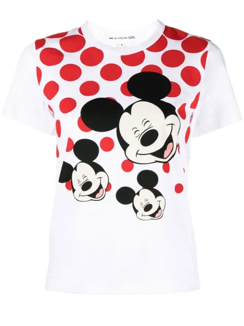 Comme Des Garçons Girl graphic-print crew neck T-shirt White NJT008