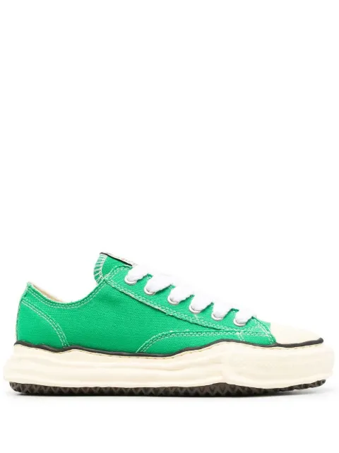 Maison MIHARA YASUHIRO Peterson Original Sole cotton-canvas trainers Green A09FW733