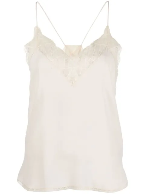 Zadig&Voltaire Christy silk camisole Neutrals PWGCP0702F0