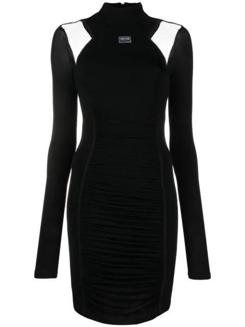 Versace Jeans Couture mesh-panel mini dress Black 73HAO919J0007
