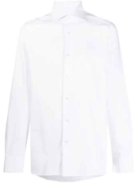 Zegna long-sleeve button-up shirt White CT10319MS0BA