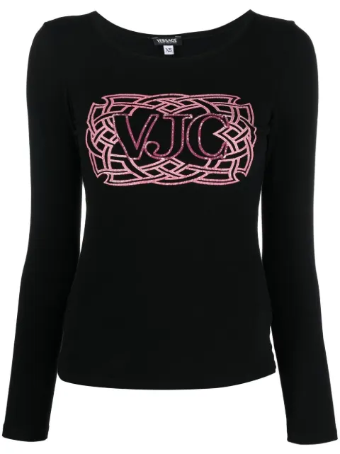 Versace Pre-Owned 2000s logo-print T-shirt Black VERS250BGH