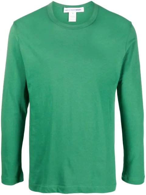 Comme Des Garçons Shirt crew-neck cotton sweatshirt Green FJT015