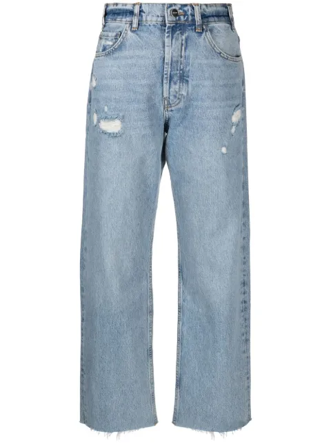 ANINE BING Gavin mid-rise straight jeans Blue A061113