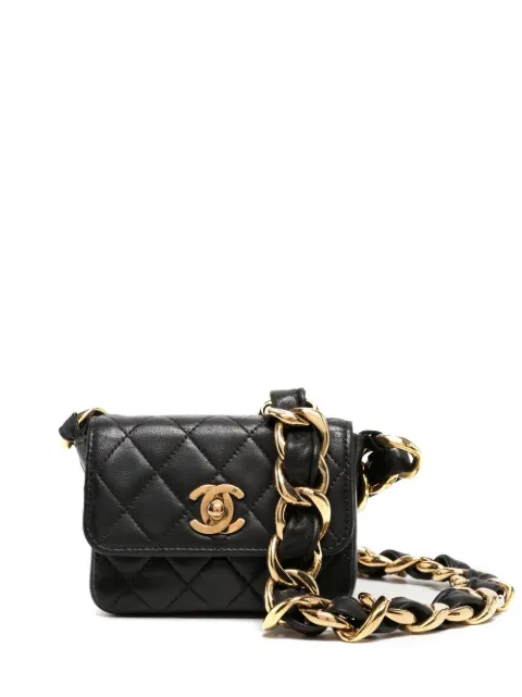 CHANEL Pre-Owned 1992 CC Turn-lock mini bag White 2043463