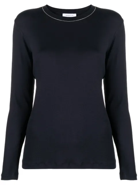 Fabiana Filippi contrast-trim sweater Blue JEDP02F1240000X651