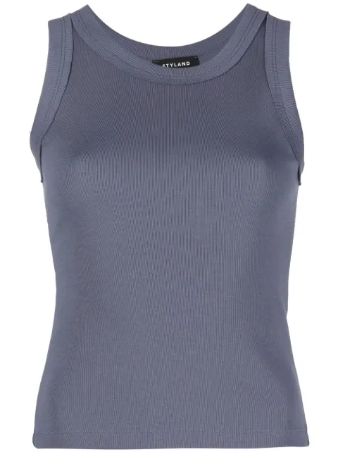 STYLAND organic cotton vest top Blue FW22T018C201