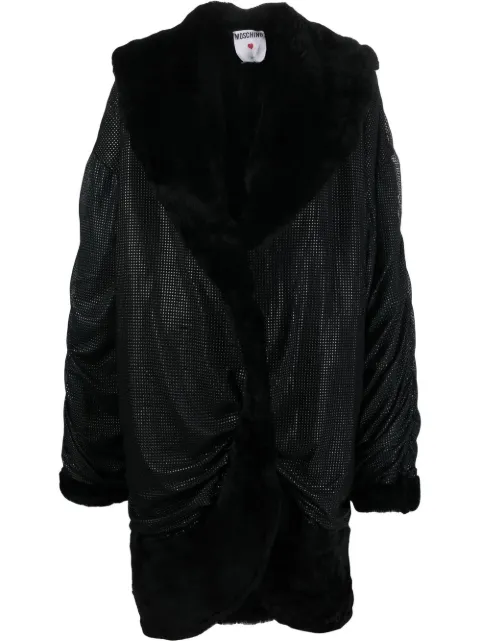 Moschino Pre-Owned 2000s draped-effect coat Black MOS1100EBA