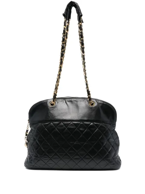 CHANEL Pre-Owned 1989-1991 quilted shoulder bag Black CHA4800LCB