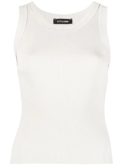 STYLAND organic cotton vest top Grey FW22T018C201