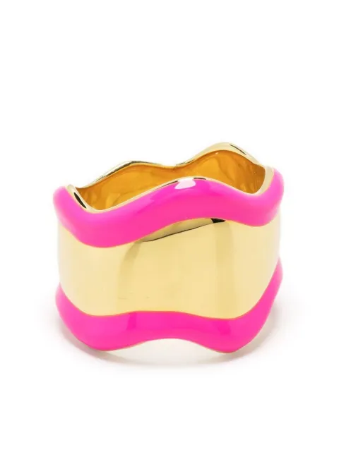 Eshvi two-tone wave ring Gold 18475XRBYSH2