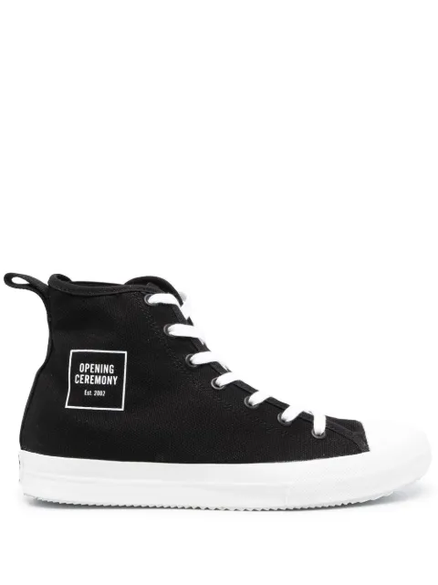 Opening Ceremony Box logo high-top sneakers Black YMIA009F22FAB0011001