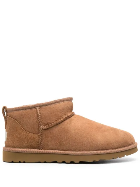 UGG Classic Ultra Mini suede round-toe boots Neutrals 1137391