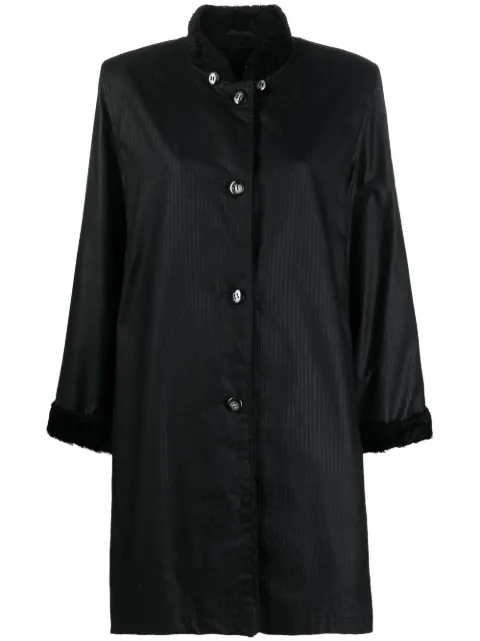 A.N.G.E.L.O. Vintage Cult 1980s single-breasted coat Black ANG350EB