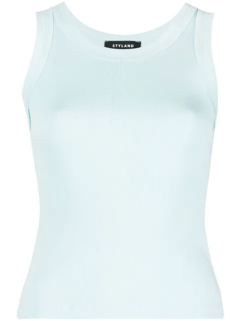 STYLAND organic cotton vest top Blue FW22T018C201