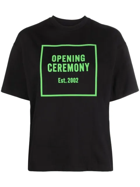 Opening Ceremony logo-print cotton T-shirt Black YWAA010F22JER0061050