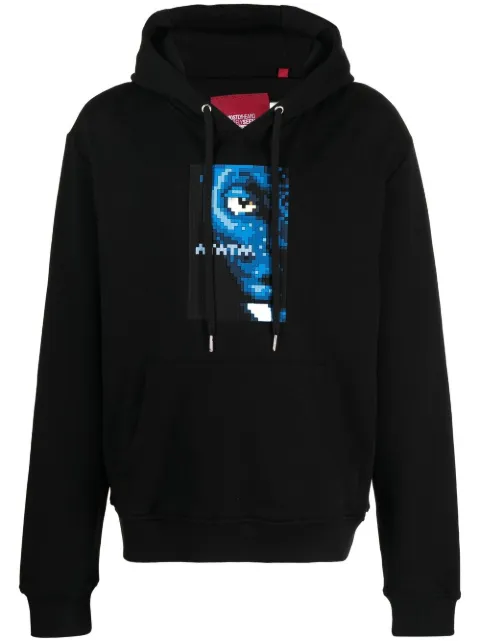 Mostly Heard Rarely Seen 8-Bit graphic-print pullover hoodie Black MHEB02BCKH12