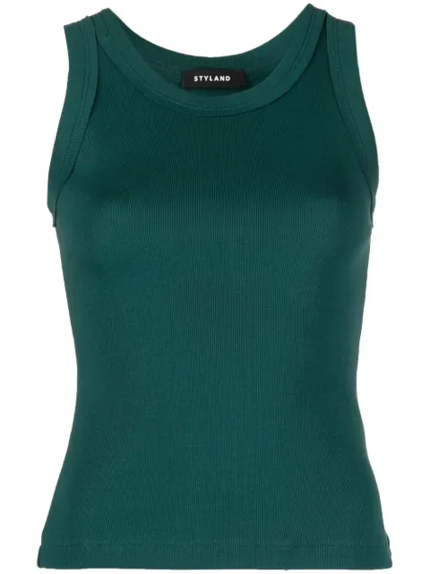 STYLAND organic cotton vest top Green FW22T018C201