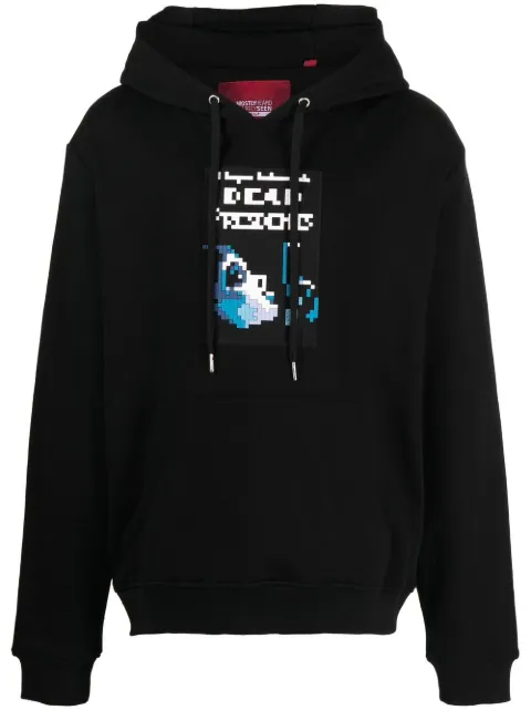 Mostly Heard Rarely Seen 8-Bit Looting graphic-print hoodie Black MHEB02BCKH13