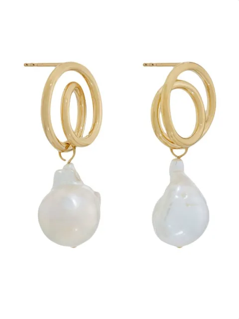 Completedworks baroque-pearl drop earrings Gold C38