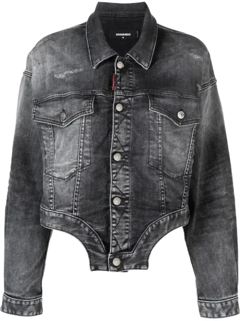 DSQUARED2 cropped denim jacket Black S75AM0954S30503