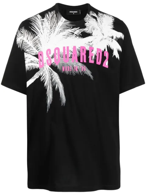 DSQUARED2 graphic-print short-sleeve T-shirt Black S74GD1098S23009