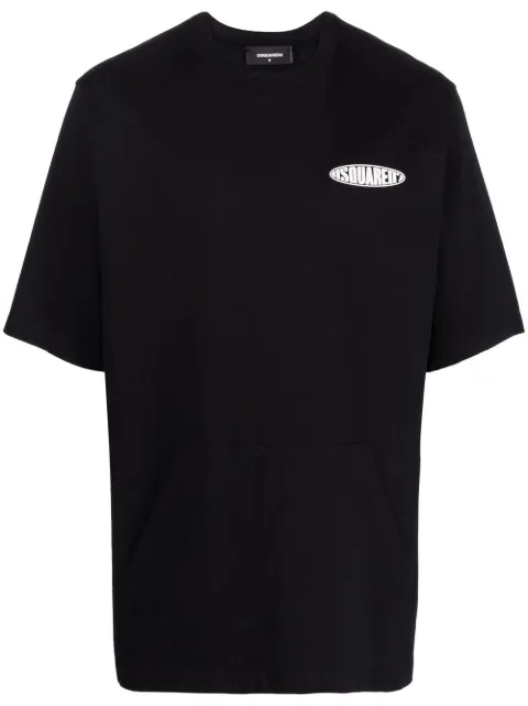 DSQUARED2 logo-print short-sleeve T-shirt Black S74GD1077S23851