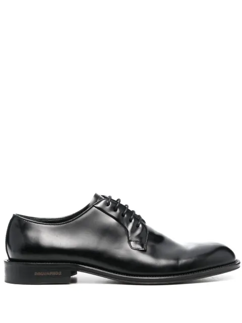 DSQUARED2 leather Derby shoes Black LUM008524900001