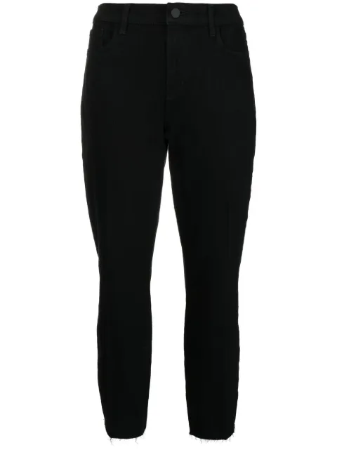 L'Agence high-rise Sada cropped jeans Black 2520ISK