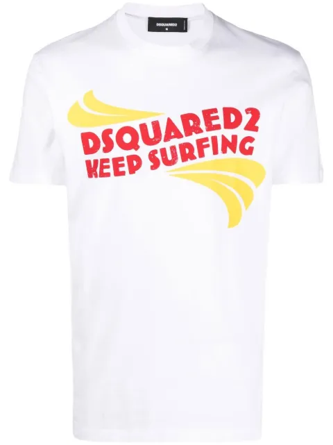 DSQUARED2 logo-print T-shirt White S74GD1088S23009