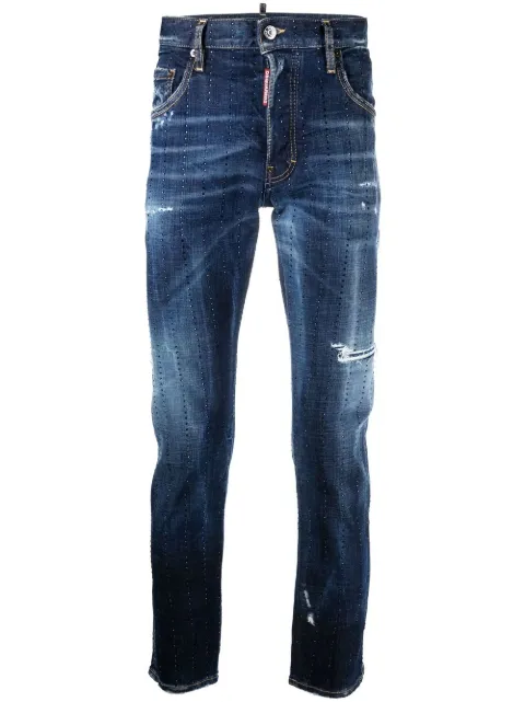 DSQUARED2 Skater gem-embellished jeans Blue S74LB1273S30664