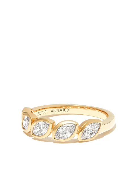 Anita Ko 18kt yellow gold diamond demi-eternity ring Gold AKRBZMYG