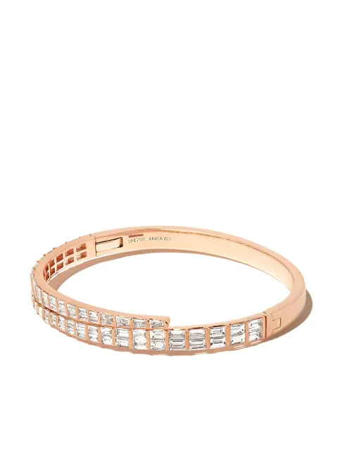 Anita Ko 18kt rose gold Coil diamond bracelet Pink AKBBGCORG