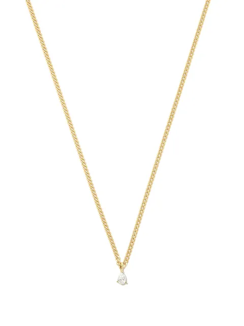Anita Ko 18kt yellow gold small diamond chain-link necklace Gold AKNSCBP20YG