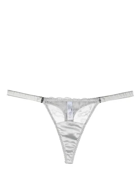 Fleur Of England Sigrid lace thong Grey SIGRIDSTRAPTHONG