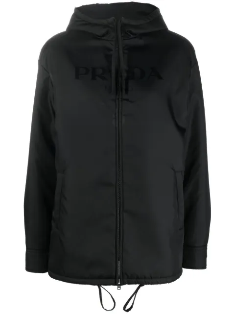 Prada Re-Nylon hooded jacket Black 292057S22211BB