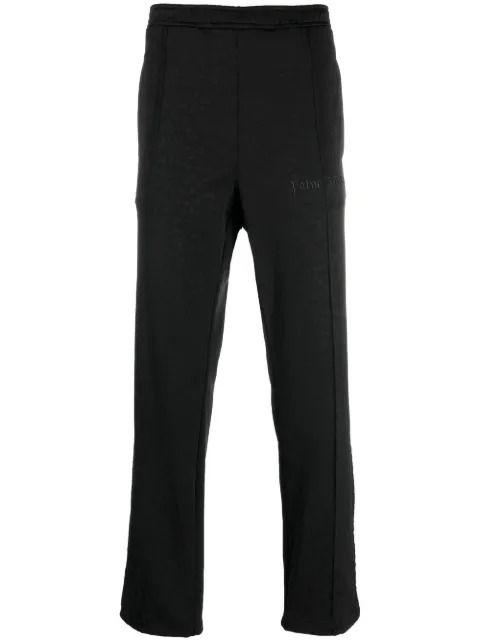 Palm Angels leopard-print track pants Black PMCJ004F22FAB0021001