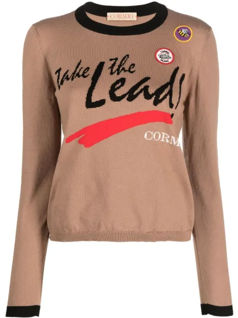 CORMIO Take The Lead knitted jumper Neutrals TAKETHELEAD