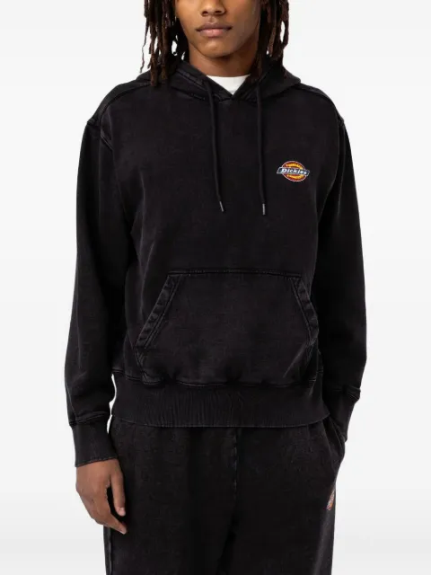 Dickies Construct logo-patch hoodie Black DK0A4XYPBLK1