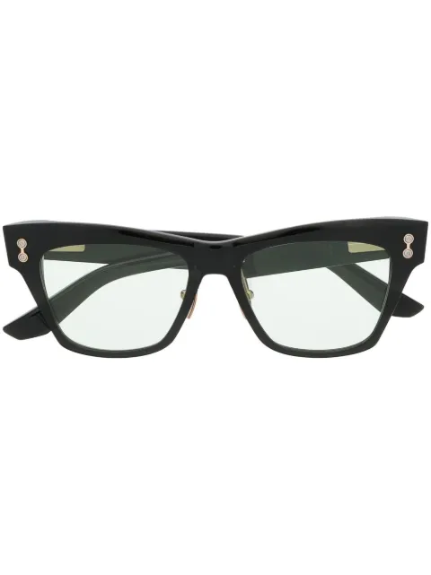 Akoni Sagitta square-frame glasses Black AKX411A