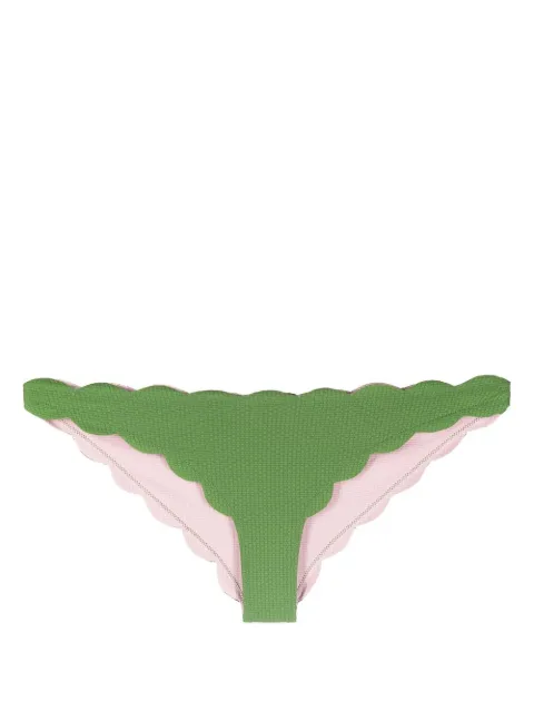 Marysia scallop-edge bikini bottoms Green SB028