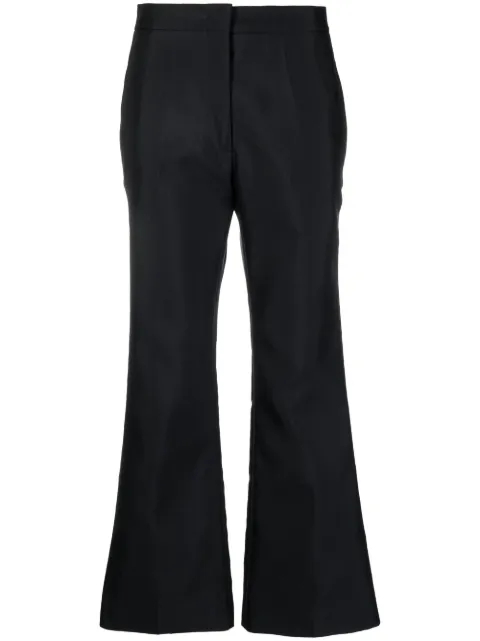 Jil Sander high-waisted flared trousers Blue J04KA0006J70013