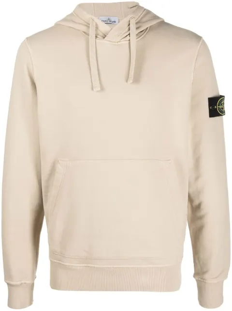 Stone Island Compass patch hoodie Neutrals 771564120