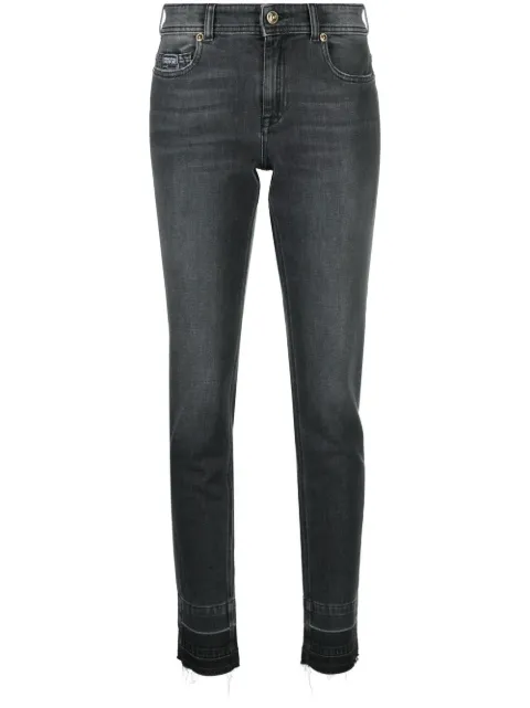 Versace Jeans Couture logo-patch skinny jeans Grey 73HAB5K0DW039D12