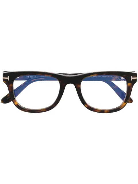 TOM FORD Eyewear round frame glasses Brown FT5820B