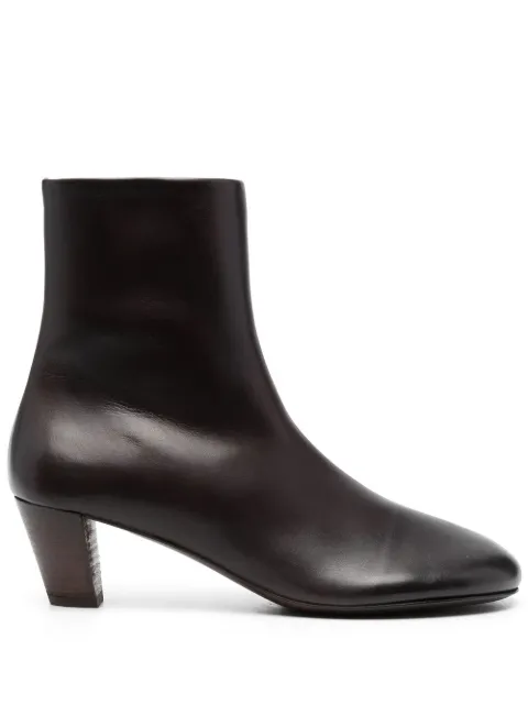 Marsèll round-toe leather ankle boots Brown MW6890
