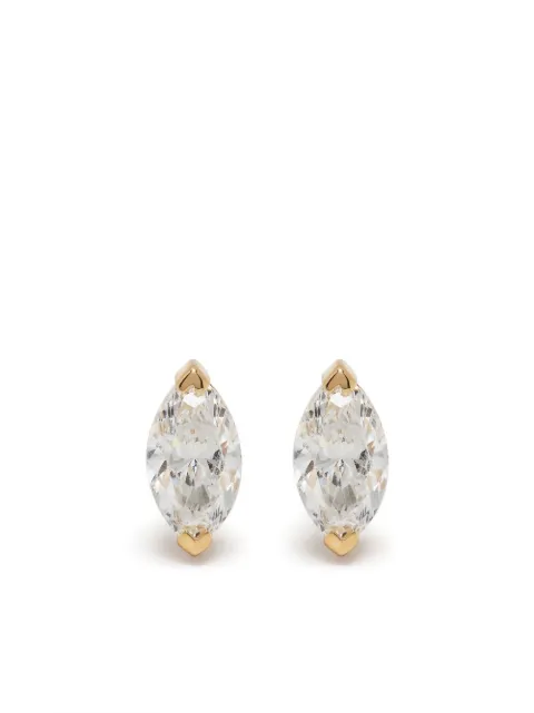 SHAY 18K yellow gold diamond marquise studs Gold SE304YGDIA