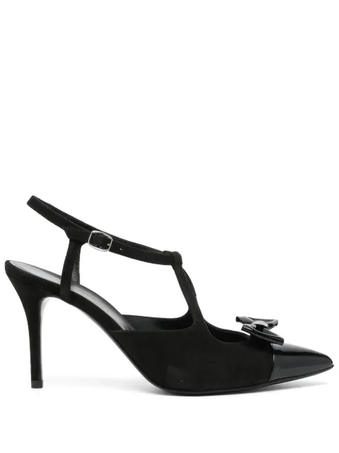Alessandra Rich bow-detail 110mm pumps Black FABS2041L016