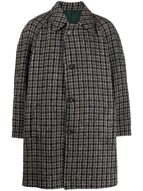 A.N.G.E.L.O. Vintage Cult 1980s check-pattern coat Grey ANG450HT
