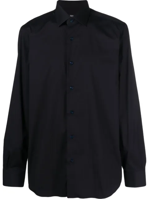 Barba long-sleeved cotton shirt Blue I1U12P01PZ2710U